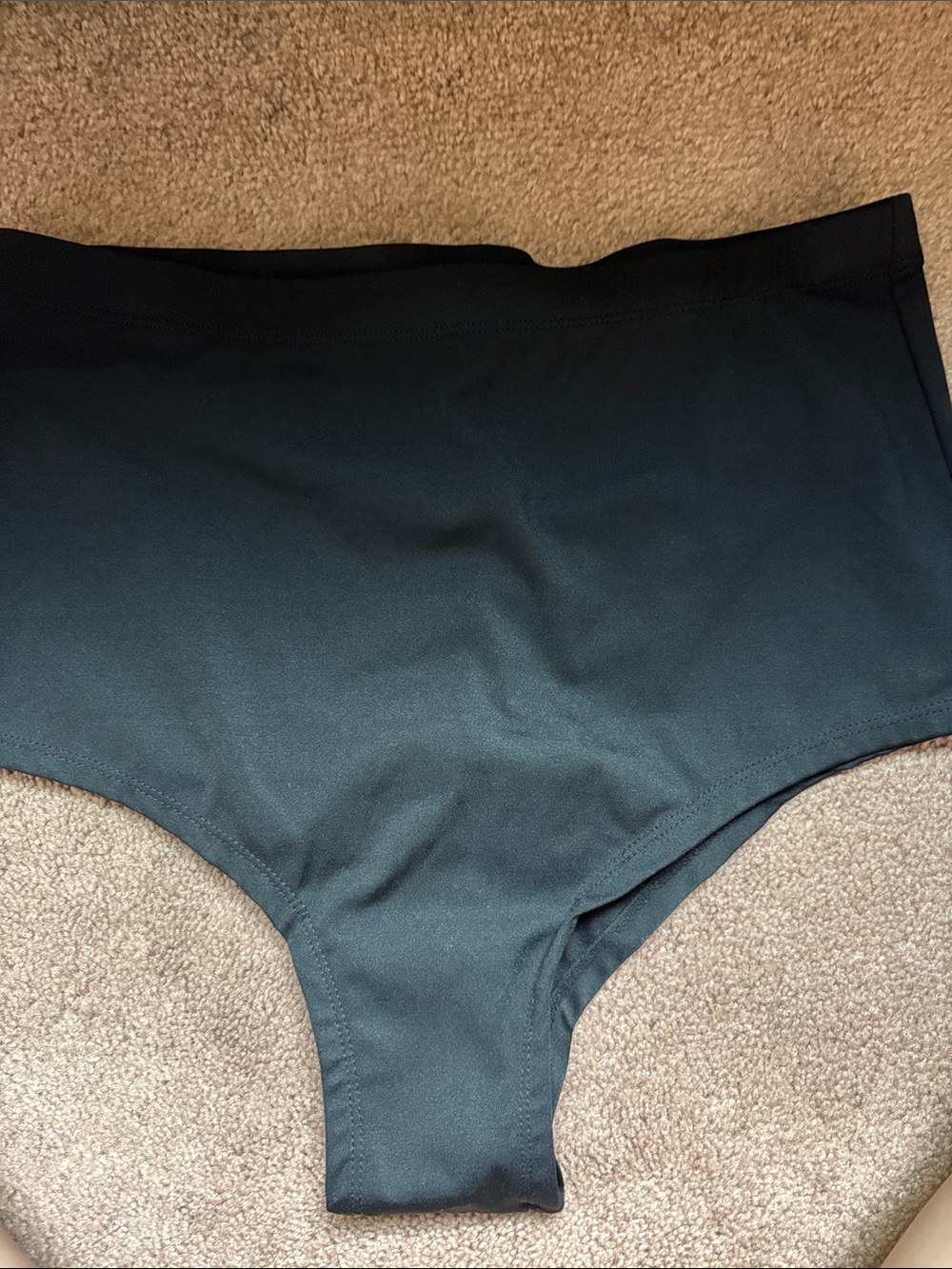 Black High-Waist cheeky booty Bikini Bottom